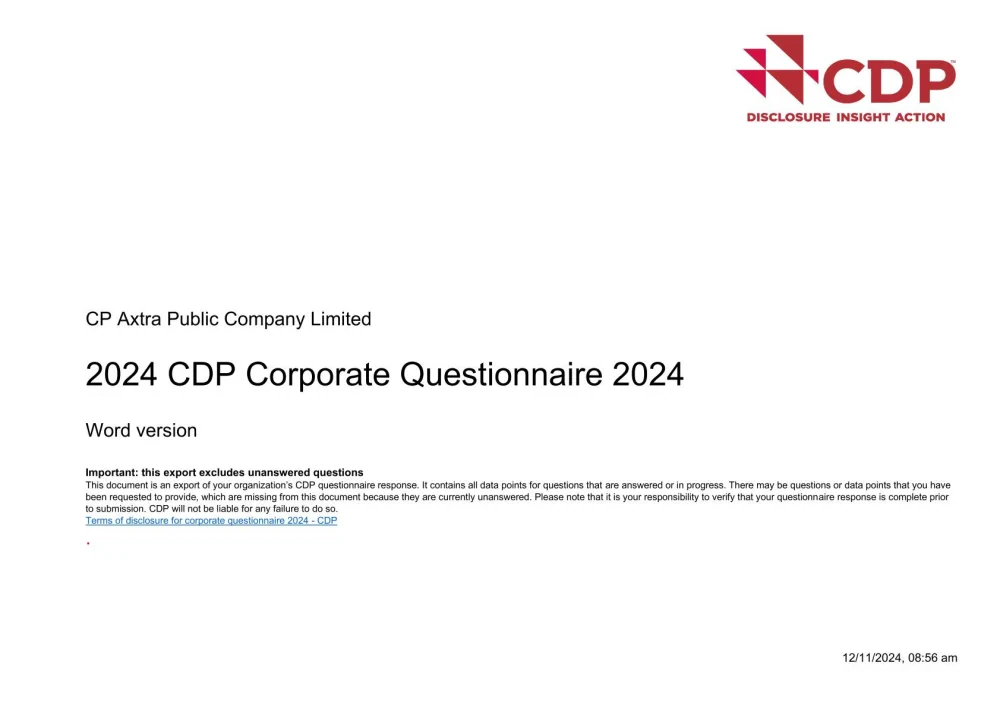 CDP Report 2024