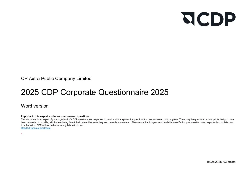 CDP Report 2025