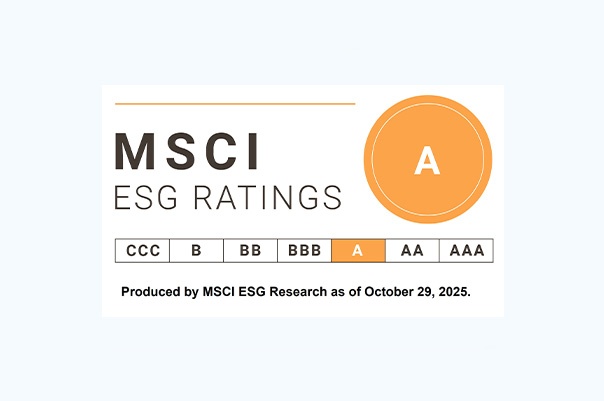 In 2025, CP Axtra Public Company Limited received a rating of “A” in the MSCI ESG Ratings assessment