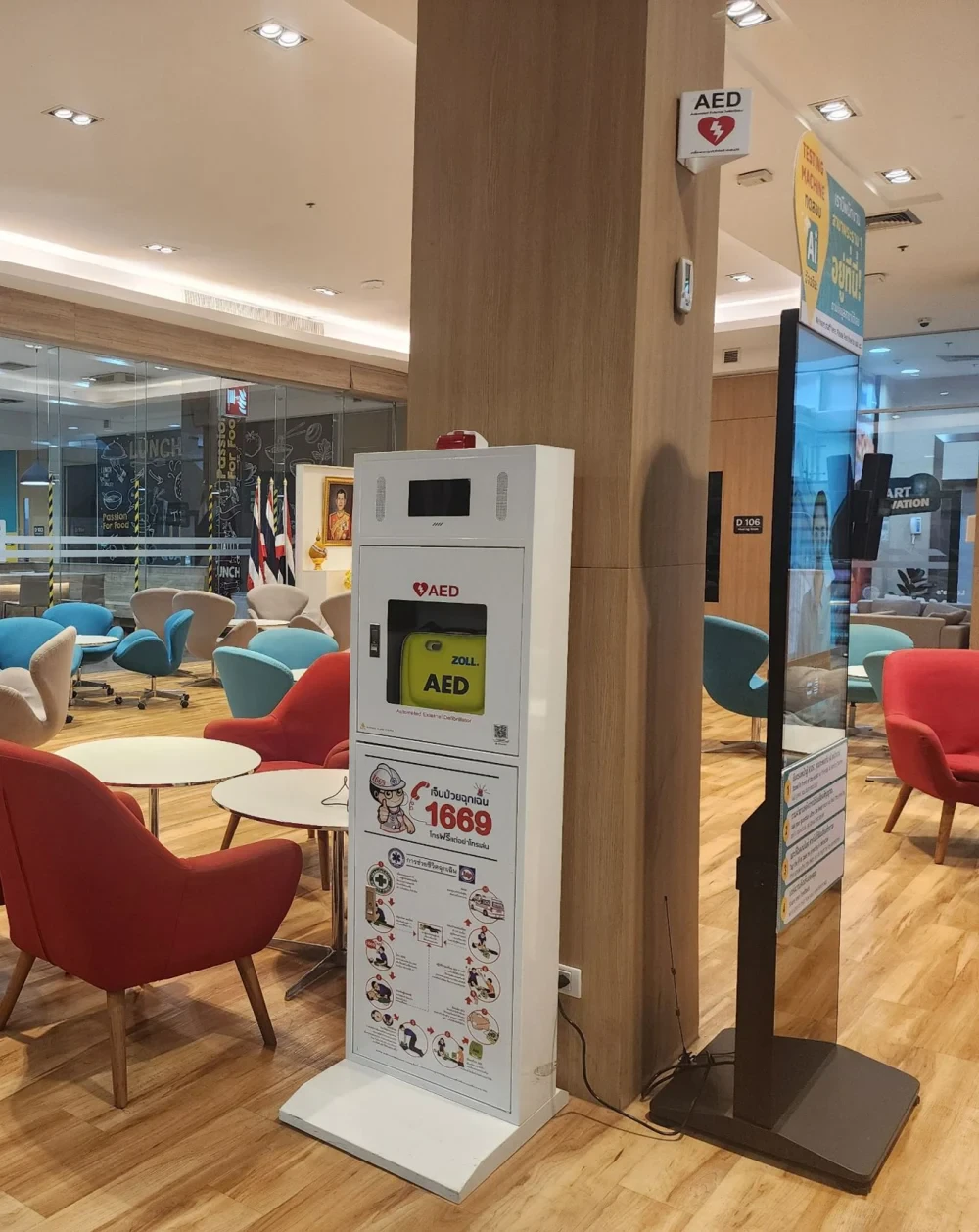 The first aid, CPR and AED usage